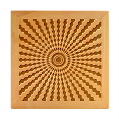 Starburst-sunburst-hypnotic Wood Photo Frame Cube by Bedest