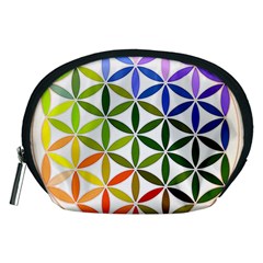 Mandala Rainbow Colorful Accessory Pouch (medium) by Bedest