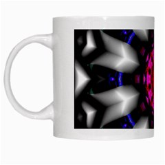 Kaleidoscope-round-metal White Mug by Bedest