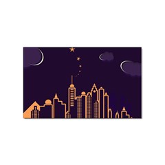 Skyscraper Town Urban Towers Sticker (rectangular) by pakminggu