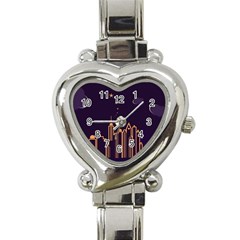 Skyscraper Town Urban Towers Heart Italian Charm Watch by pakminggu