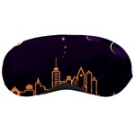 Skyscraper Town Urban Towers Sleep Mask Front