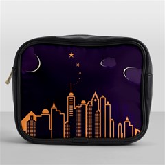 Skyscraper Town Urban Towers Mini Toiletries Bag (one Side) by pakminggu