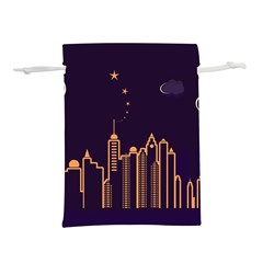 Skyscraper Town Urban Towers Lightweight Drawstring Pouch (l) by pakminggu