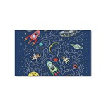 Cat-cosmos-cosmonaut-rocket Sticker Rectangular (10 pack) Front