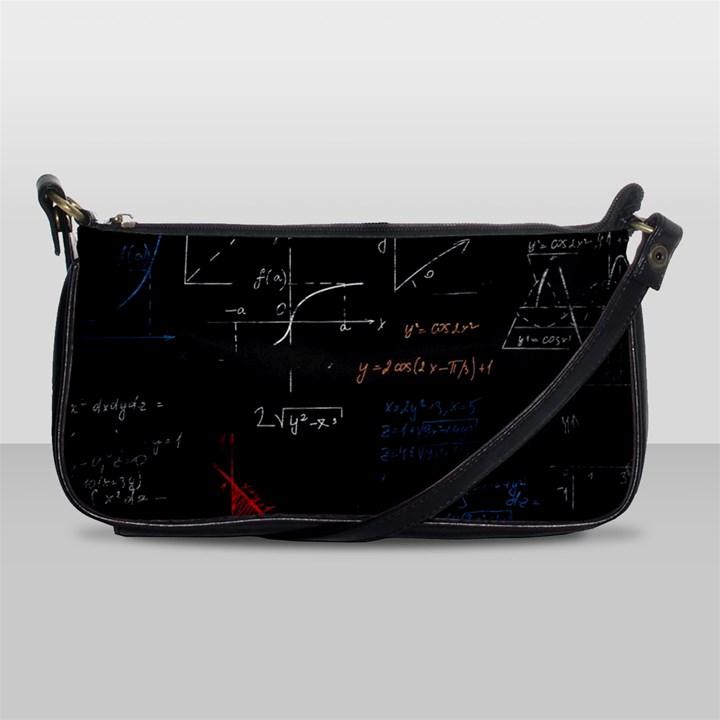 Math Mathematics Pattern Shoulder Clutch Bag