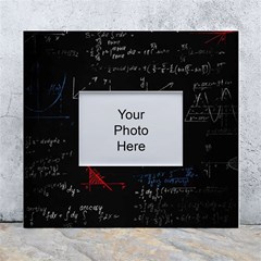 Math Mathematics Pattern White Wall Photo Frame 5  X 7  by pakminggu