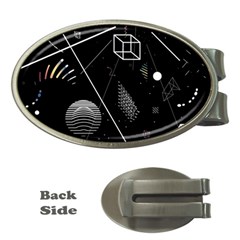 Future Space Aesthetic Math Money Clips (oval)  by pakminggu