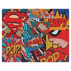 Comic Cartoon Pattern Two Sides Premium Plush Fleece Blanket (medium) by pakminggu