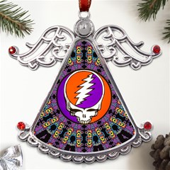 Gratefuldead Grateful Dead Pattern Metal Angel With Crystal Ornament by Cowasu