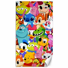 Illustration Cartoon Character Animal Cute Canvas 40  X 72  by Cowasu