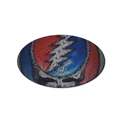 Grateful Dead Logo Sticker Oval (10 Pack) by Cowasu