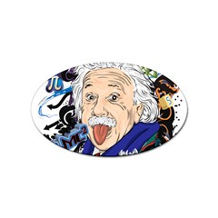 Albert Einstein Physicist Sticker (oval) by Cowasu