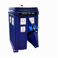 Tardis-doctor-who Large Garden Flag (two Sides) by Cowasu