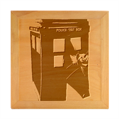 Tardis-doctor-who Wood Photo Frame Cube by Cowasu