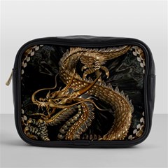 Fantasy Dragon Pentagram Mini Toiletries Bag (one Side) by Cowasu