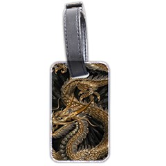 Fantasy Dragon Pentagram Luggage Tag (two Sides) by Cowasu