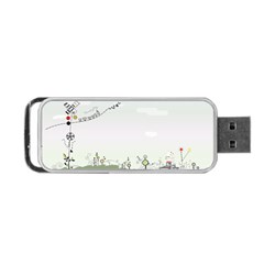 Abstract-background-children Portable Usb Flash (two Sides) by Cowasu