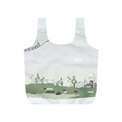 Abstract-background-children Full Print Recycle Bag (s) by Cowasu