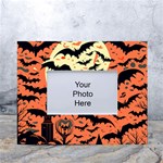 Bat pattern White Tabletop Photo Frame 4 x6  Front