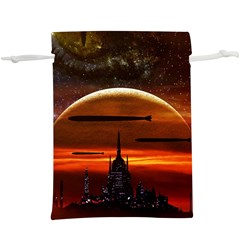 Science-fiction-digital-illustration Lightweight Drawstring Pouch (xl) by Cowasu