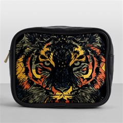 Tiger-predator-abstract-feline Mini Toiletries Bag (one Side) by Cowasu