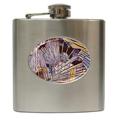 Abstract-drawing-design-modern Hip Flask (6 Oz) by Cowasu