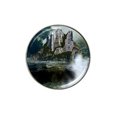 Sea-island-castle-landscape Hat Clip Ball Marker (4 Pack) by Cowasu