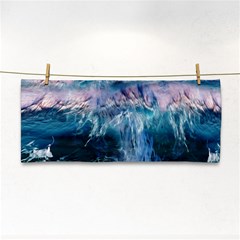 Sea-waves-ocean-water-beach-surf Hand Towel by Cowasu