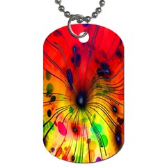 Color-background-structure-lines Dog Tag (two Sides) by Cowasu