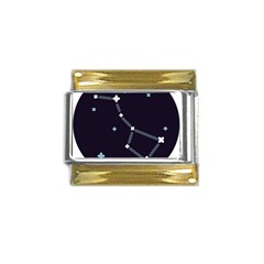 Celebrities-categories-universe-sky Gold Trim Italian Charm (9mm) by Cowasu