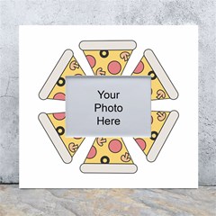 Pizza-slice-food-italian White Wall Photo Frame 5  X 7  by Sarkoni