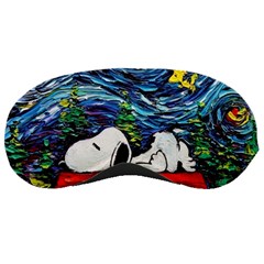 Dog Cartoon Vincent Van Gogh s Starry Night Parody Sleep Mask by Sarkoni