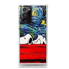 Dog Cartoon Vincent Van Gogh s Starry Night Parody Samsung Galaxy Note 20 Ultra Tpu Uv Case by Sarkoni