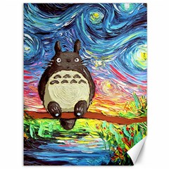 Cartoon Starry Night Art Van Gogh Parody Canvas 36  X 48  by Sarkoni