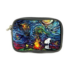 Dog Cartoon Starry Night Print Van Gogh Parody Coin Purse by Sarkoni