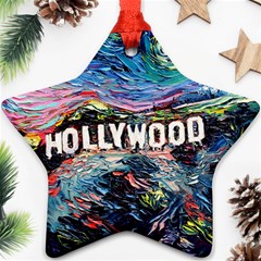 Hollywood Art Starry Night Van Gogh Star Ornament (two Sides) by Sarkoni