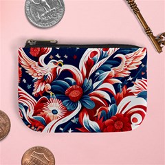 America Pattern Mini Coin Purse by Valentinaart