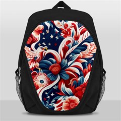 America Pattern Backpack Bag by Valentinaart