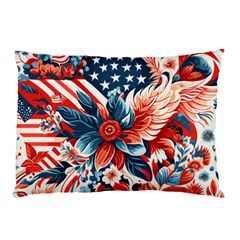 America Pattern Pillow Case (two Sides) by Valentinaart