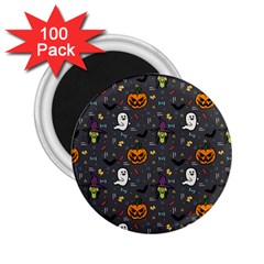 Halloween Pattern Bat 2 25  Magnets (100 Pack)  by Bangk1t