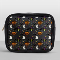 Halloween Pattern Bat Mini Toiletries Bag (one Side) by Bangk1t