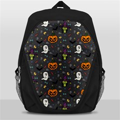 Halloween Pattern Bat Backpack Bag by Bangk1t