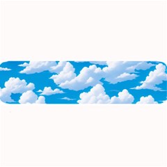 Sky Clouds Blue Cartoon Animated Large Bar Mat by Bangk1t