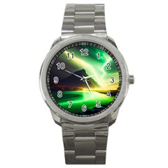 Aurora Lake Neon Colorful Sport Metal Watch by Bangk1t