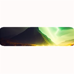 Aurora Lake Neon Colorful Large Bar Mat by Bangk1t