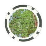 Map Earth World Russia Europe Poker Chip Card Guard (10 pack) Back