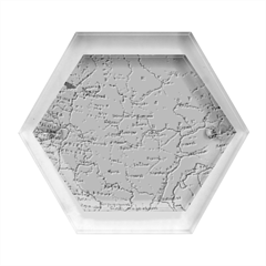 Map Earth World Russia Europe Hexagon Wood Jewelry Box by Bangk1t