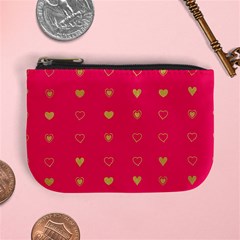 Heart Pattern Design Mini Coin Purse by Ravend