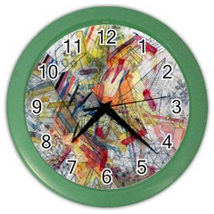 Abstract Background Pattern Color Wall Clock by Bedest